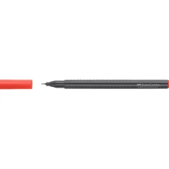 Faber-Castell Cienkopis Grip Finepen - - czerwony