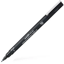 Uni Cienkopis kreślarski z pędzelkiem Pin Brush 200 - - czarny