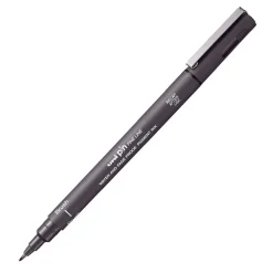 Uni Cienkopis kreślarski z pędzelkiem Pin Brush 200 - - ciemnoszary