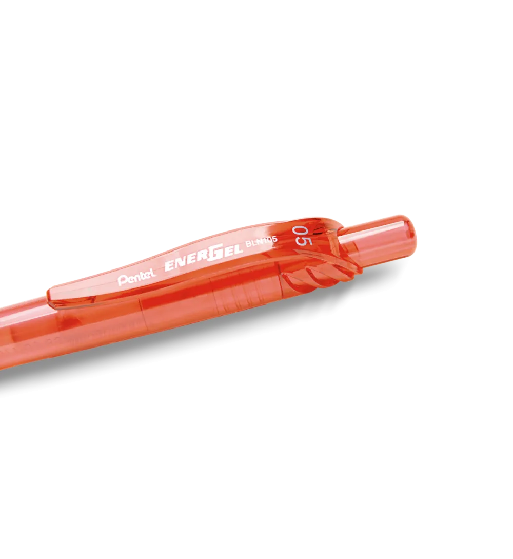 Pentel Cienkopis kulkowy EnerGel 105 - - czerwony, 0,5 mm