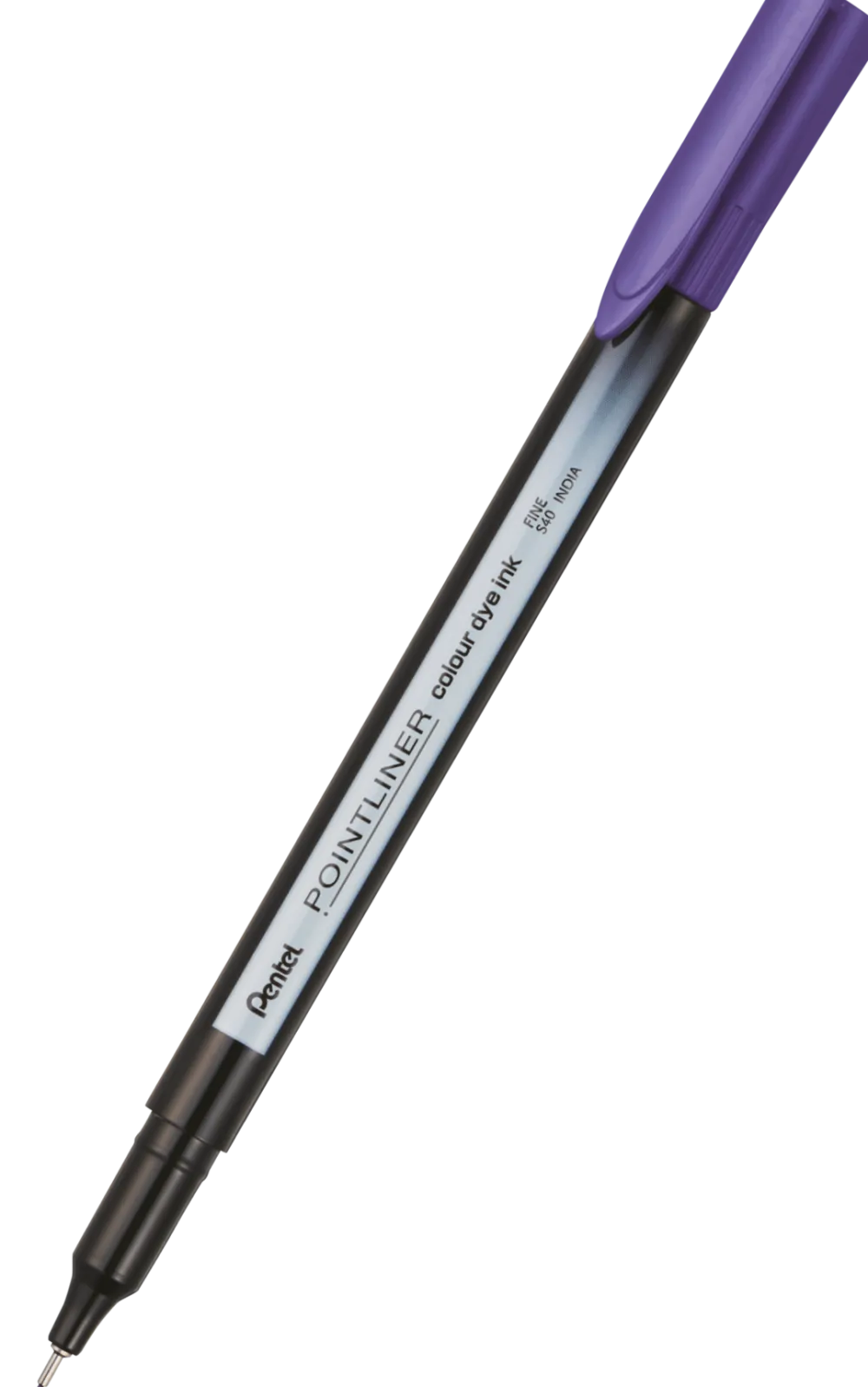 Pentel Cienkopis Pointliner Colour 0,4 mm - - fioletowy