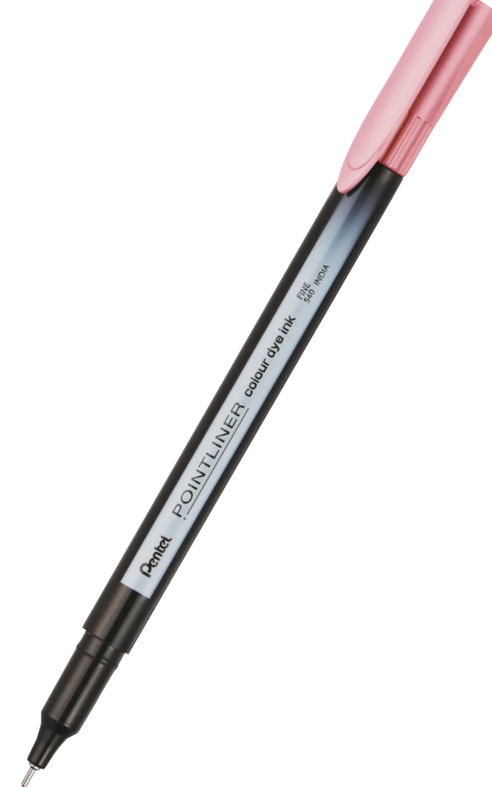 Pentel Cienkopis Pointliner Colour 0,4 mm - - różowy > Cienkopisy