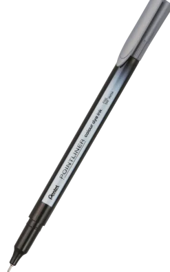 Pentel Cienkopis Pointliner Colour 0,4 mm - - limonkowy zielony > Cienkopisy