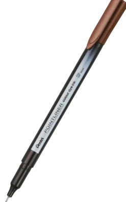 Pentel Cienkopis Pointliner Colour 0,4 mm - - orzechowy brąz