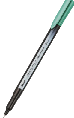 Pentel Cienkopis Pointliner Colour 0,4 mm - - szmaragdowy zielony > Cienkopisy