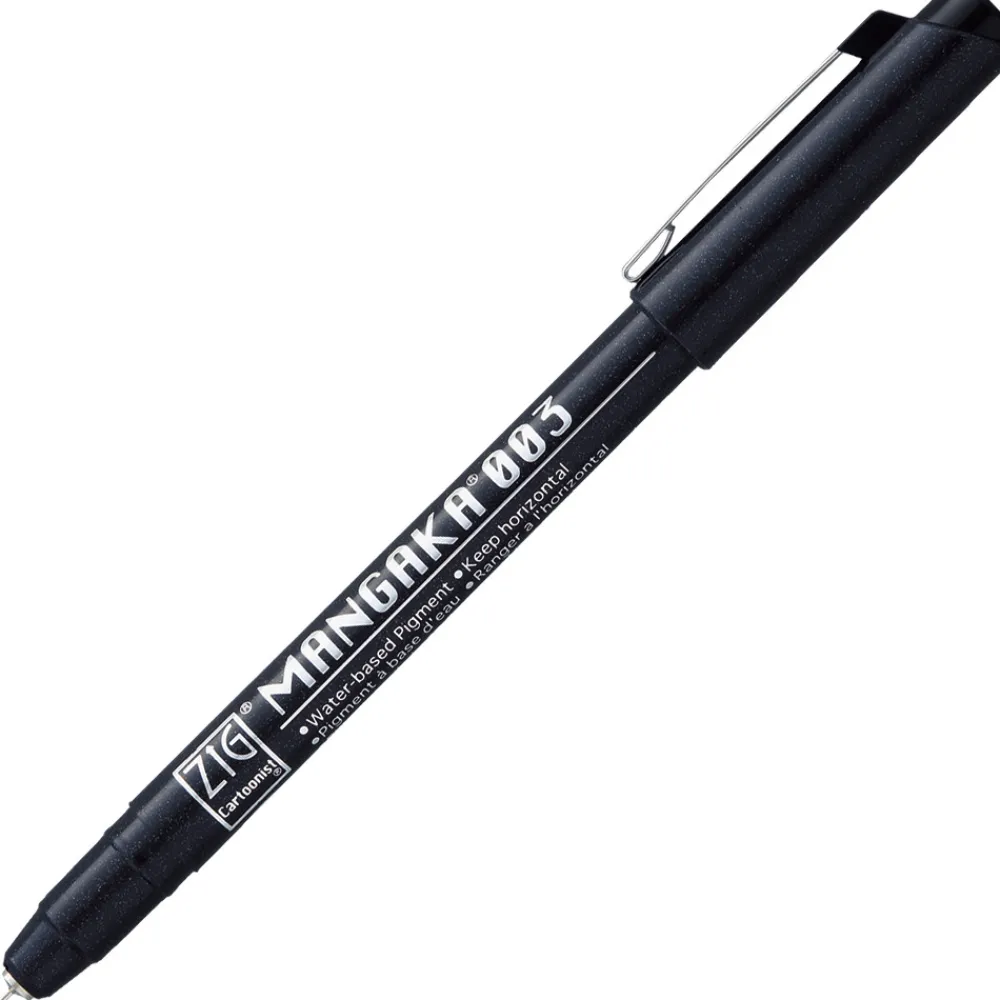 Kuretake Cienkopis ZIG Cartoonist Mangaka - - czarny, 0,03 mm