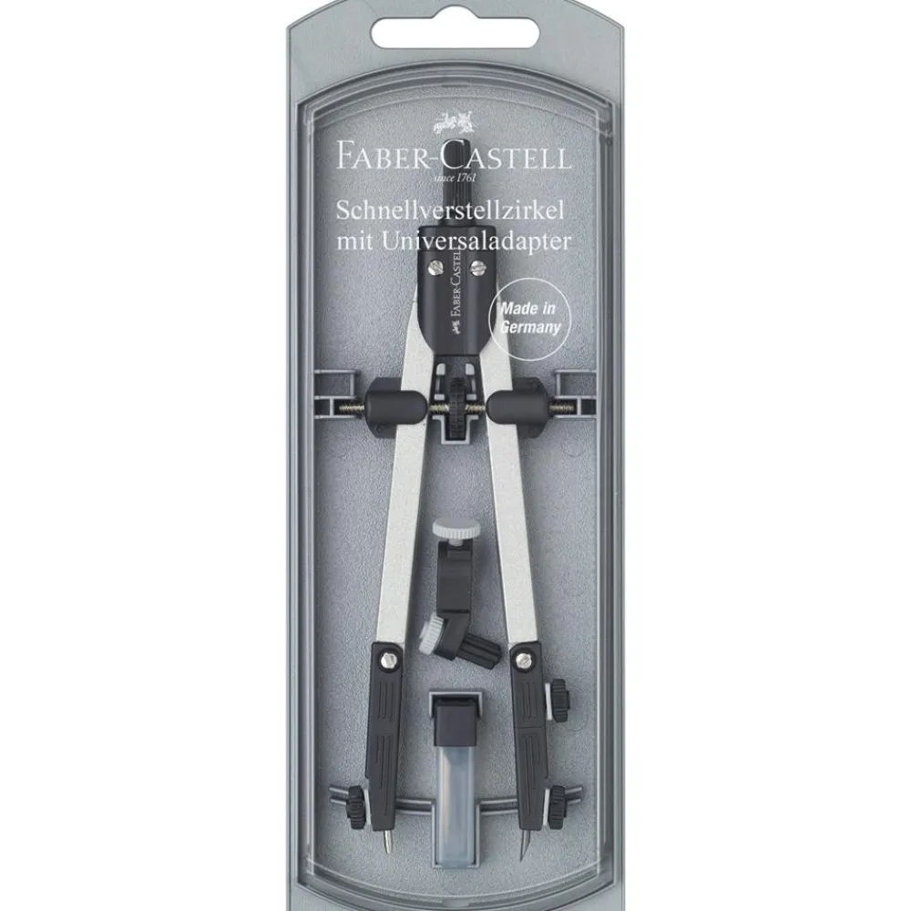 Faber-Castell Cyrkiel Quick Set Ultra z adapterem -