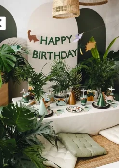 PartyDeco Czapeczki papierowe Dinozaury - 14 cm, 6 szt. > Maski, Korony I Czapeczki