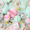 PartyDeco Czapeczki papierowe w gwiazdki - pastelowe, 6 szt. > Maski, Korony I Czapeczki