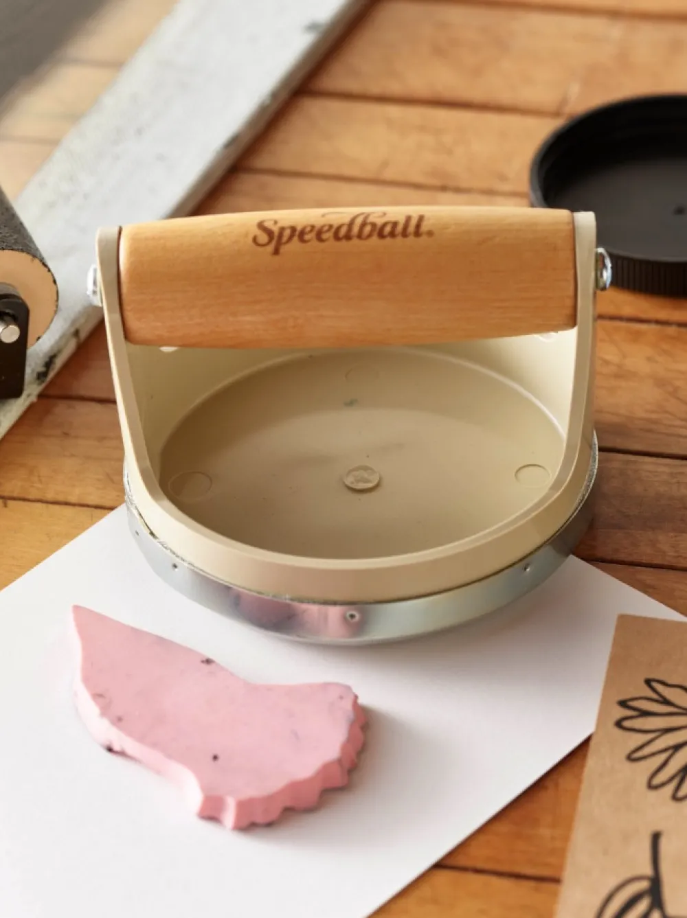 Speedball Docisk drukarski - - beżowy 10 cm > Techniki Graficzne