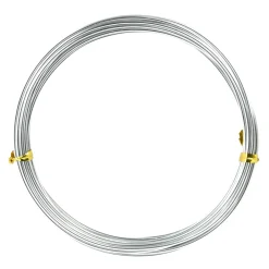 Drucik florystyczny metalowy - srebrny 1,5 mm x 5 m