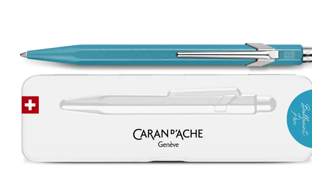 Caran d'Ache Długopis 849 Colormat-X z etui - - Blue > Długopisy