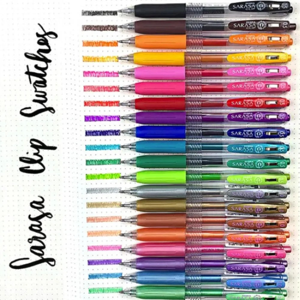 Zebra Długopis żelowy Sarasa Clip - - Vintage Dark Grey, 0,5 mm > Długopisy Żelowe