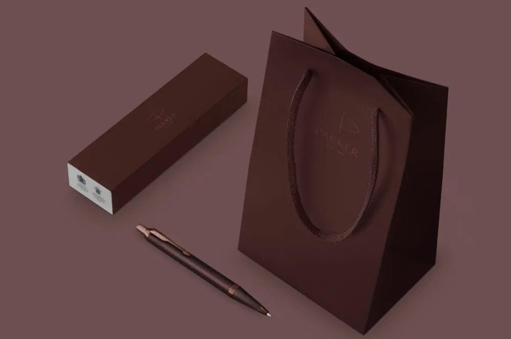Parker Długopis IM Monochrome w etui - - Burgundy > Długopisy
