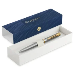 Waterman Długopis Impression - - Steel Gold Trim
