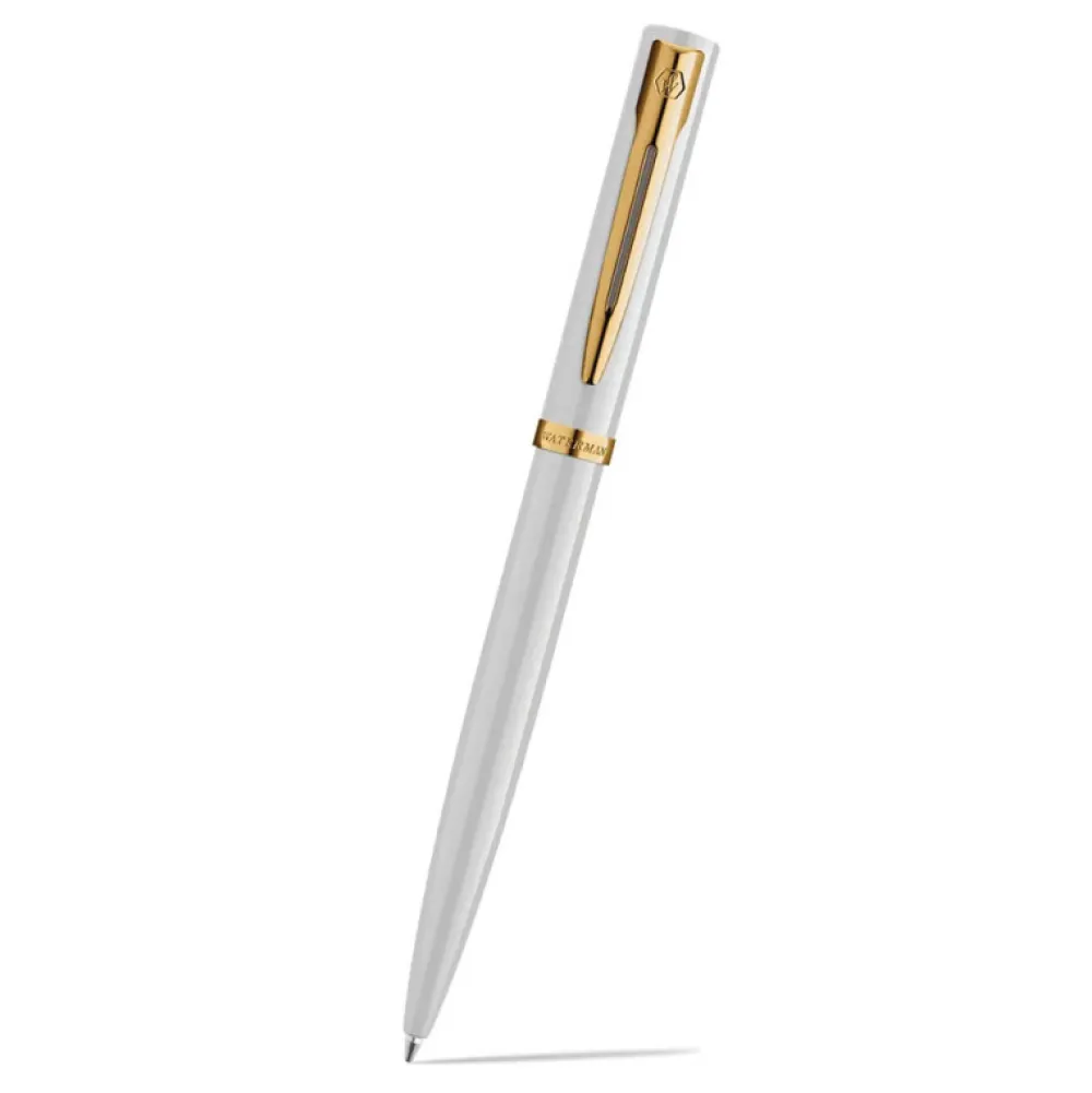 Waterman Długopis Impression - - White Gold Trim