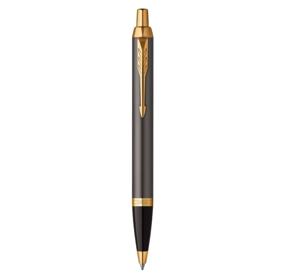 Parker Długopis IM w etui - - Grey Core & Gold Trim