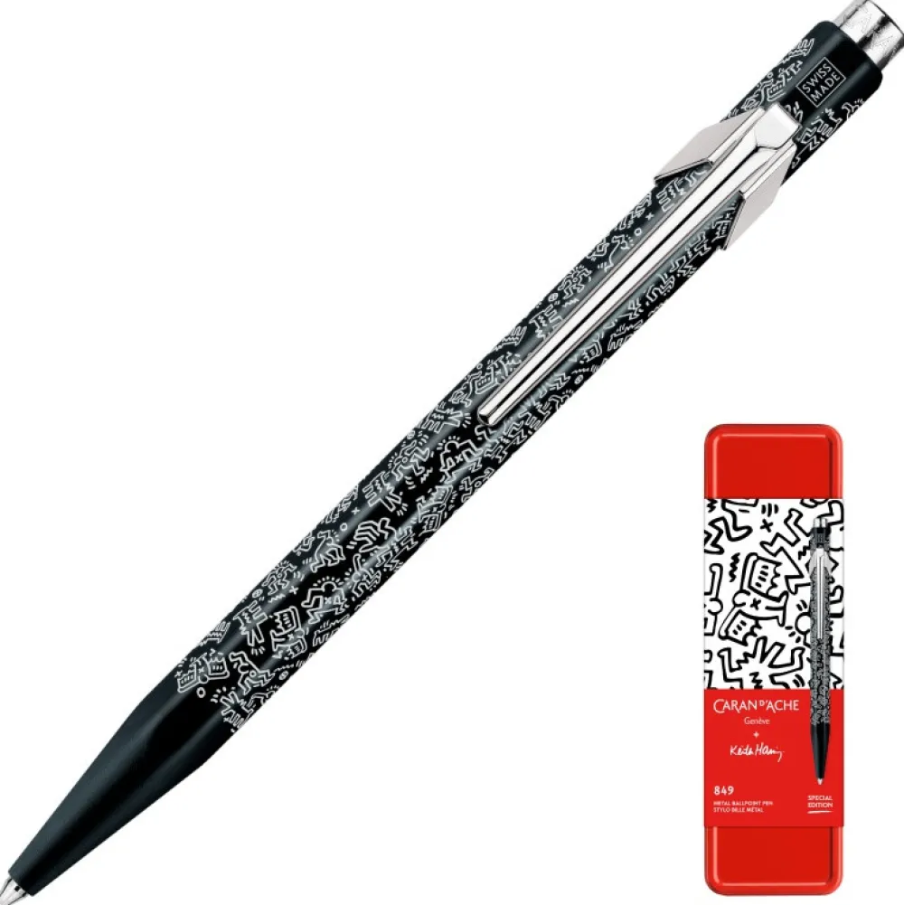 Caran d'Ache Długopis 849 Keith Haring z etui - - Black & White > Długopisy