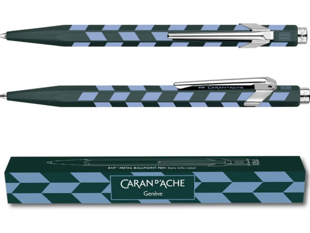 Caran d'Ache Długopis 849 Mosaic z etui - - Spruce Green > Długopisy