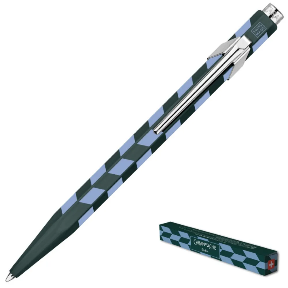 Caran d'Ache Długopis 849 Mosaic z etui - - Spruce Green > Długopisy