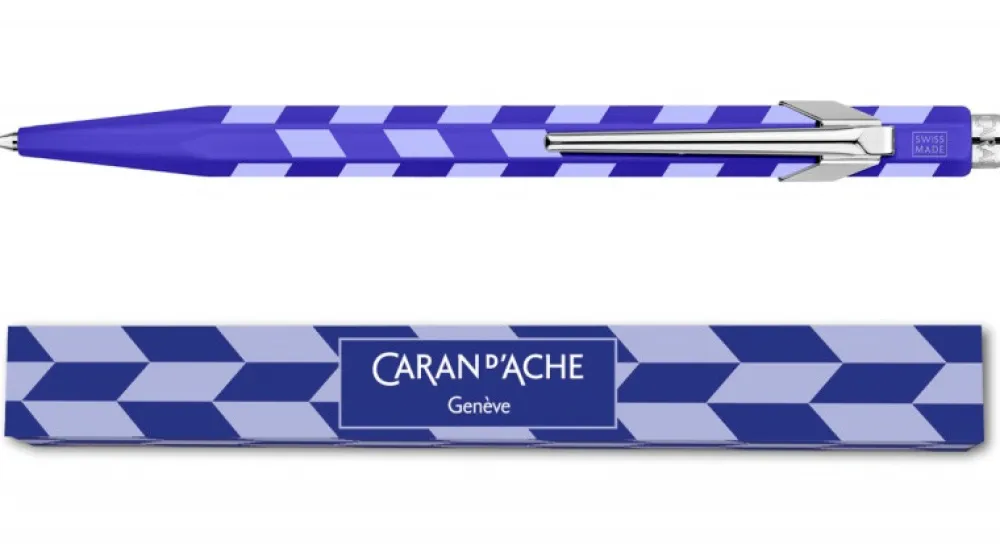 Caran d'Ache Długopis 849 Mosaic z etui - - Royal Blue