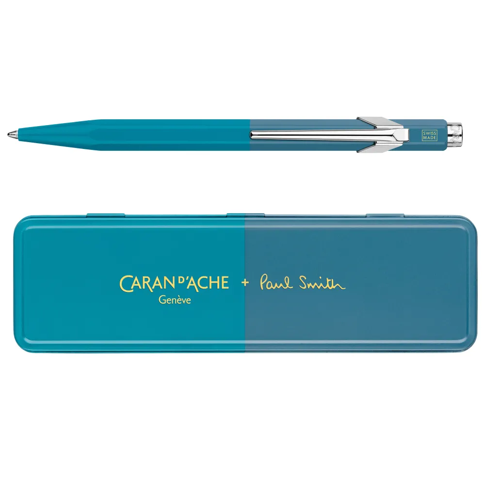 Caran d'Ache Długopis 849 Paul Smith z etui - - Cobalt & Emerald > Długopisy