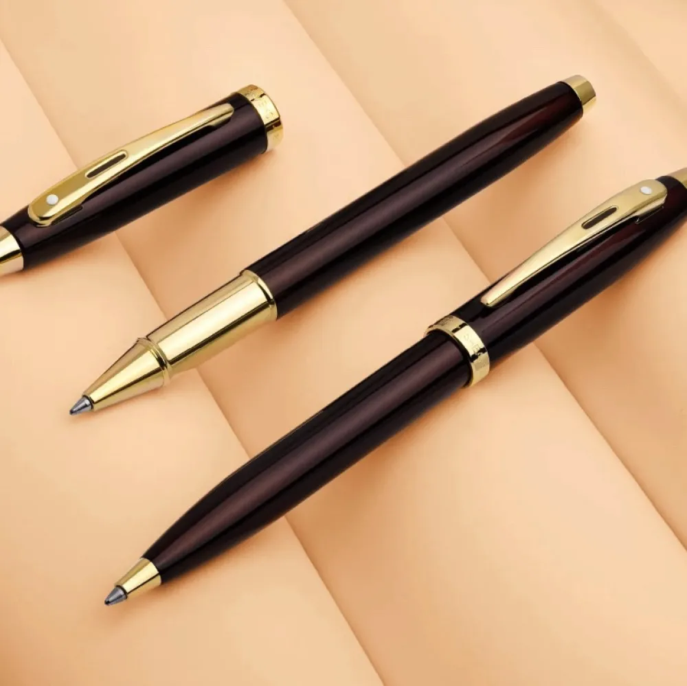 Sheaffer Długopis 100 - - Coffee Brown Gold Trim > Długopisy
