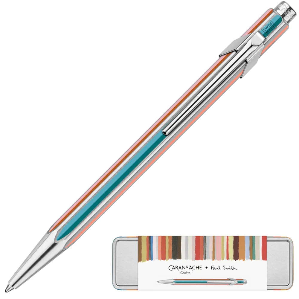 Caran d'Ache Długopis 849 Special Edition Paul Smith w etui - - Silver