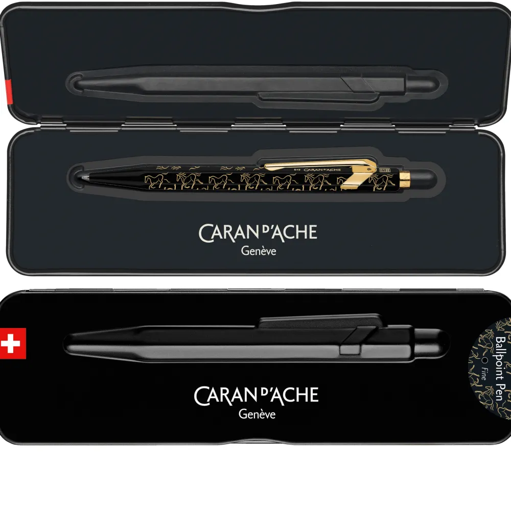 Caran d'Ache Długopis 849 Year of The Horse w etui - - czarny