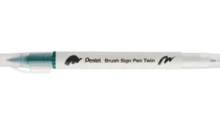 Pentel Dwustronny pisak pędzelkowy Brush Sign Pen Twin - - beżowy > Pisaki Kaligraficzne