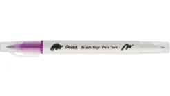Pentel Dwustronny pisak pędzelkowy Brush Sign Pen Twin - - karminowy > Pisaki Kaligraficzne