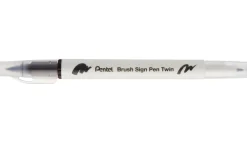 Pentel Dwustronny pisak pędzelkowy Brush Sign Pen Twin - - ciemnobrązowy
