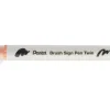 Pentel Dwustronny pisak pędzelkowy Brush Sign Pen Twin - - oliwkowy > Pisaki Kaligraficzne
