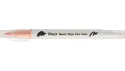 Pentel Dwustronny pisak pędzelkowy Brush Sign Pen Twin - - oliwkowy > Pisaki Kaligraficzne
