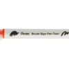 Pentel Dwustronny pisak pędzelkowy Brush Sign Pen Twin - - pomarańczowy > Pisaki Kaligraficzne