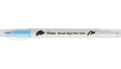 Pentel Dwustronny pisak pędzelkowy Brush Sign Pen Twin - - koralowy róż ><noscript><img width=