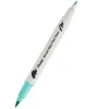Pentel Dwustronny pisak pędzelkowy Brush Sign Pen Twin - - szmaragdowy