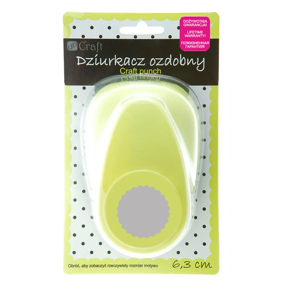 dpCraft Dziurkacz ozdobny Kółko z falbanką - - 6,3 cm