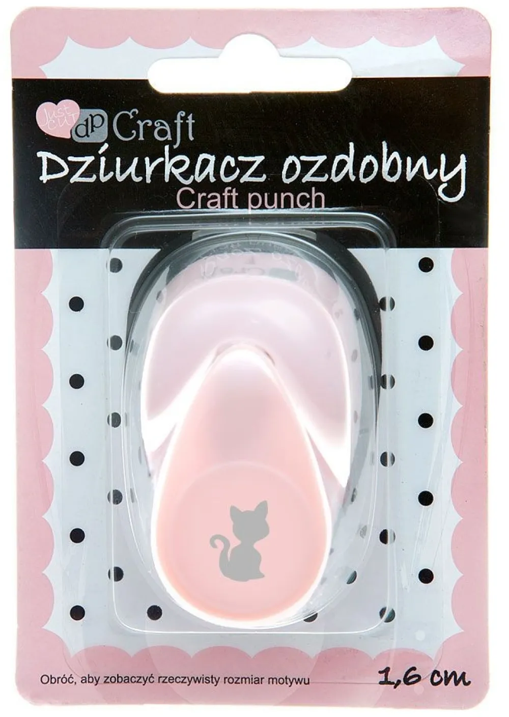 dpCraft Dziurkacz ozdobny Kot - - 1,6 cm