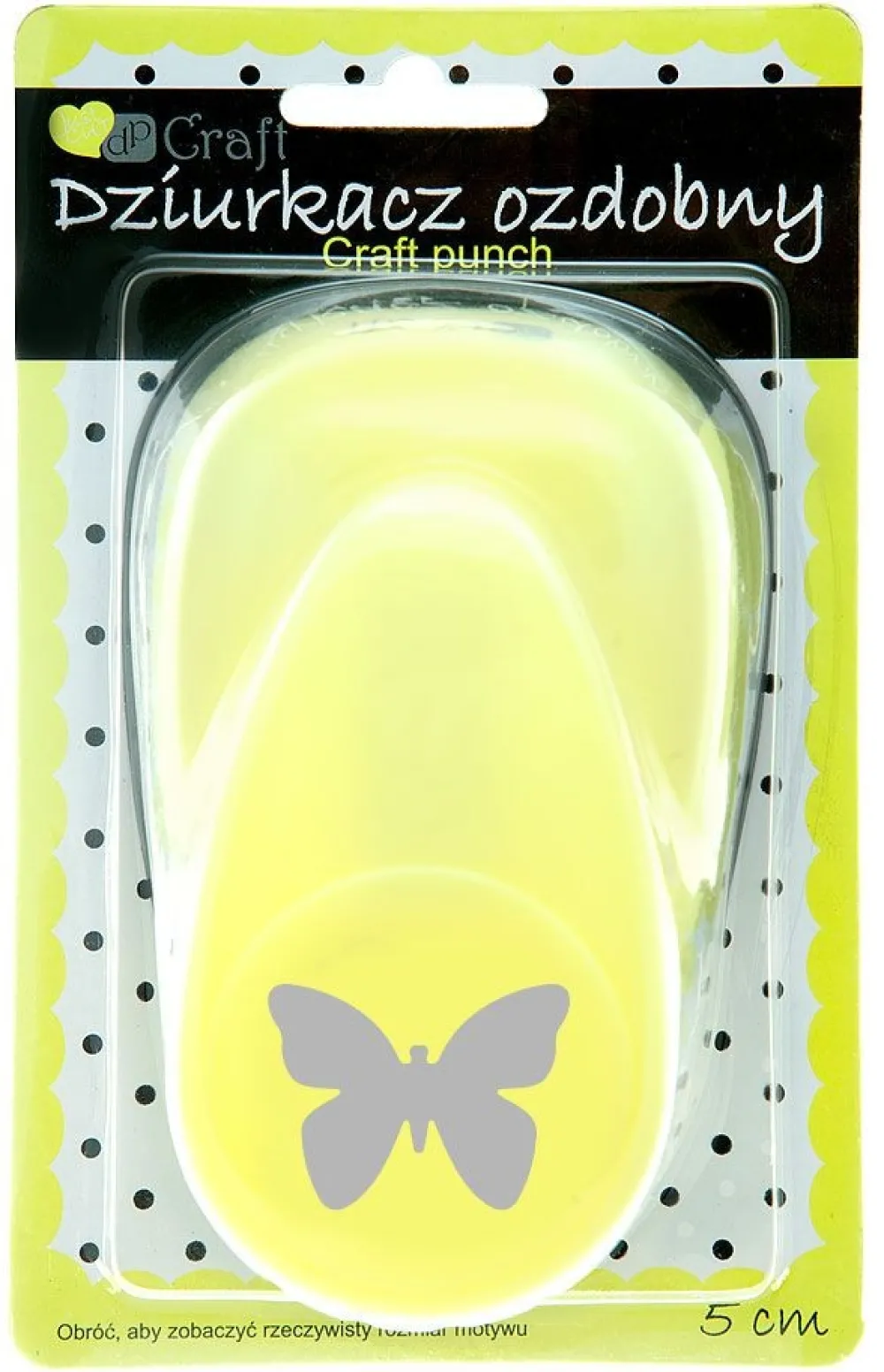 dpCraft Dziurkacz ozdobny Motyl - - 5 cm