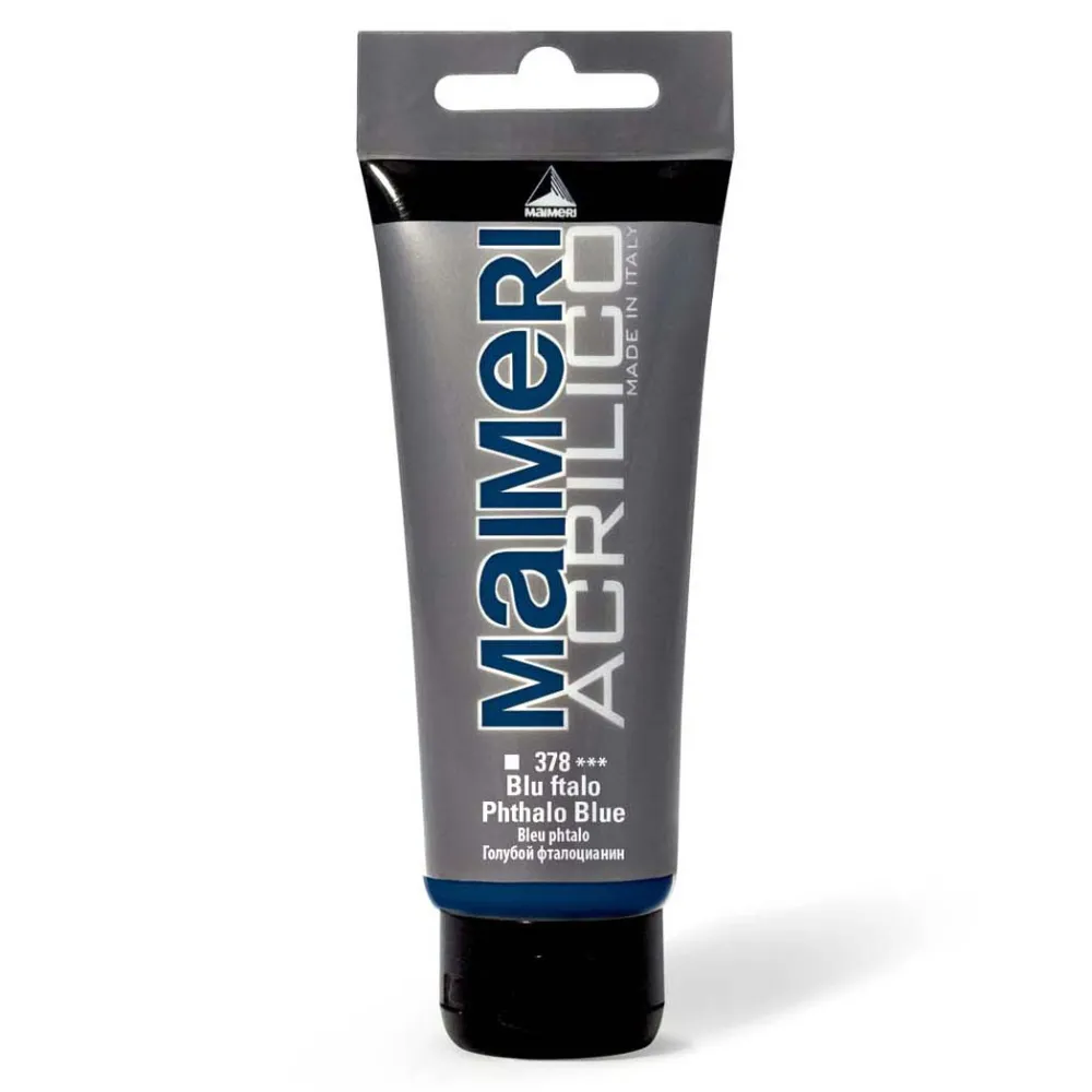 Maimeri Farba akrylowa Acrilico - - 378, Phthalo Blue, 200 ml