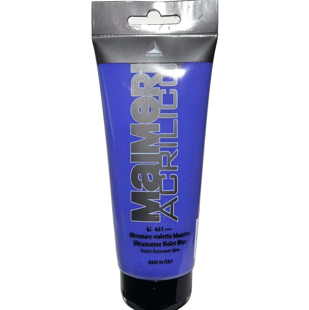 Maimeri Farba akrylowa Acrilico - - 441, Ultramarine Violet Blue, 200 ml