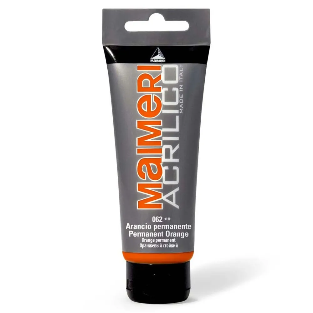 Maimeri Farba akrylowa Acrilico - - 062, Permanent Orange, 200 ml > Farby Akrylowe