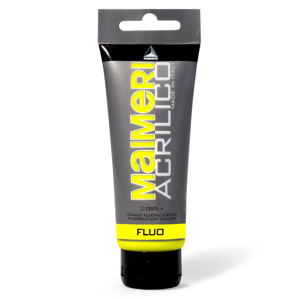 Maimeri Farba akrylowa Acrilico - - 095, Fluorescent Yellow, 200 ml > Farby Akrylowe