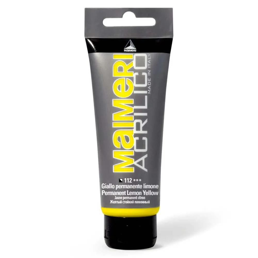 Maimeri Farba akrylowa Acrilico - - 112, Permanent Lemon Yellow, 200 ml