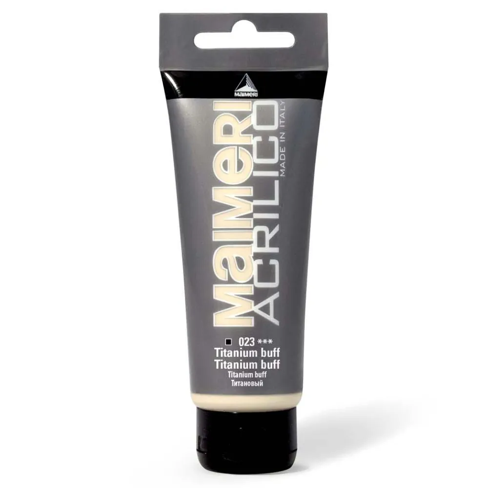 Maimeri Farba akrylowa Acrilico - - 023, Titanium Buff, 200 ml