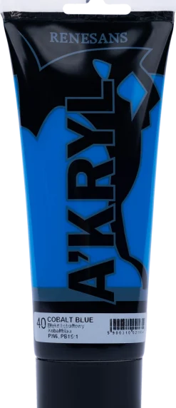 Renesans Farba akrylowa A'kryl - - błękit kobaltowy, 200 ml