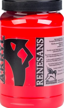 Renesans Farba akrylowa A'kryl - - 09, czerwień błyszcząca, 500 ml > Farby Akrylowe