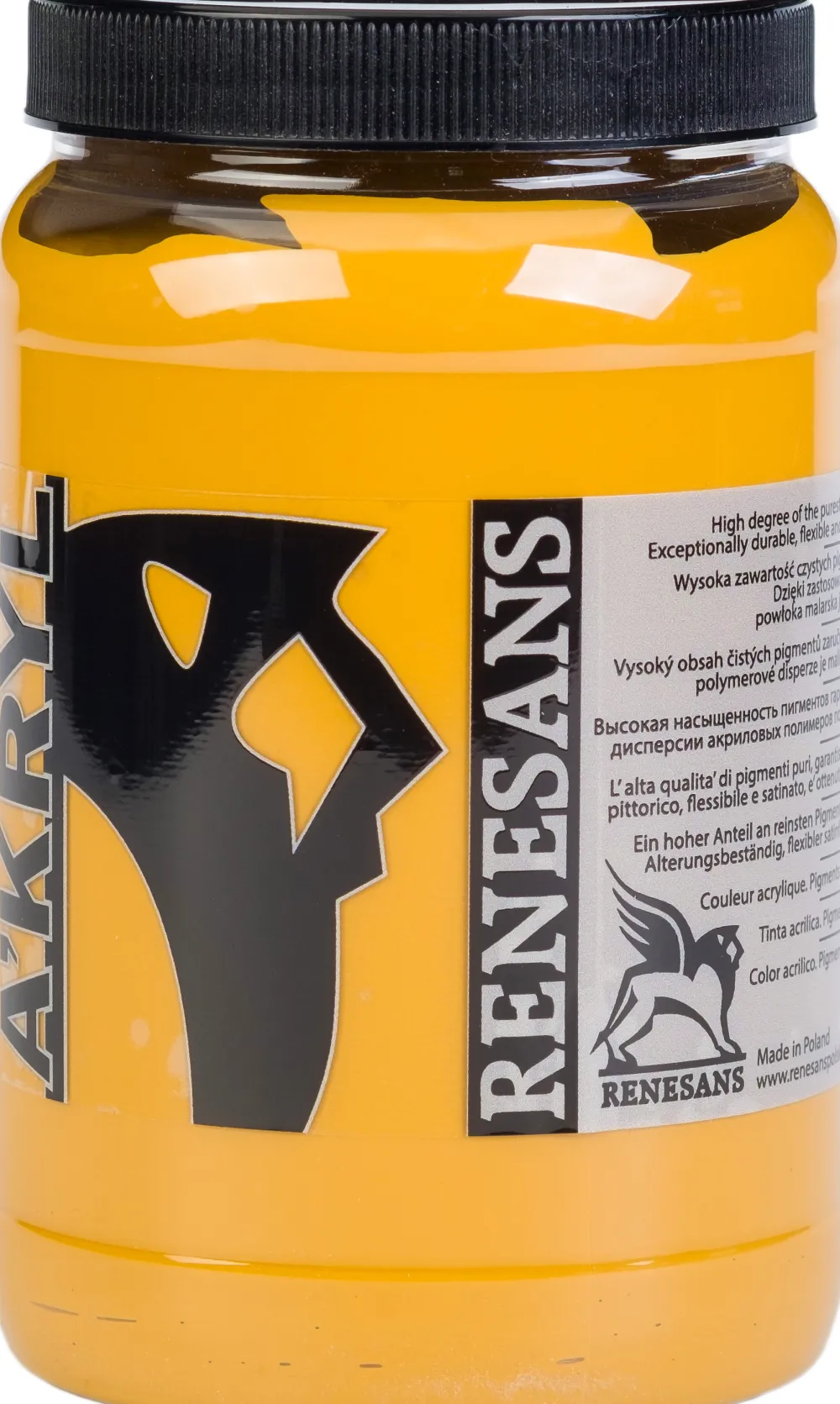 Renesans Farba akrylowa A'kryl - - 12, ochra żółta, 500 ml