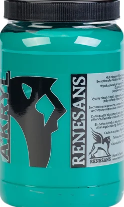 Renesans Farba akrylowa A'kryl - - 16, zieleń ftalo, 500 ml